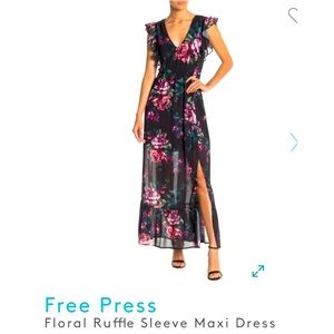 Long floral dress size XL